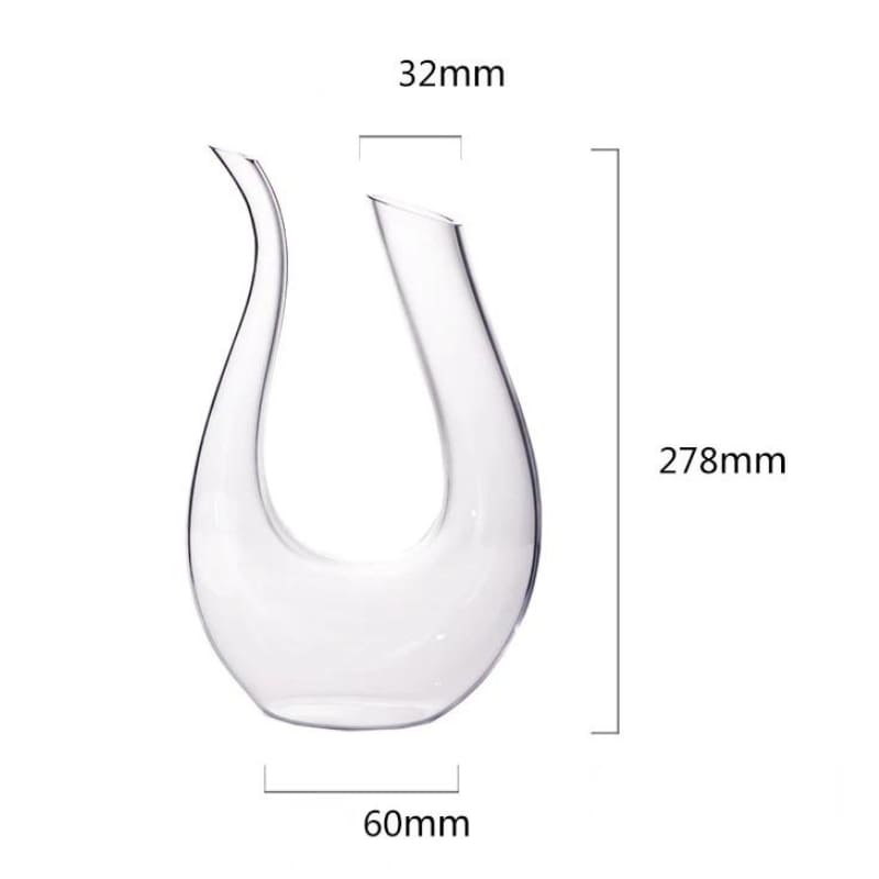 Decanter de Vinho Recipiente de Vidro Cisne Decantador Homedec