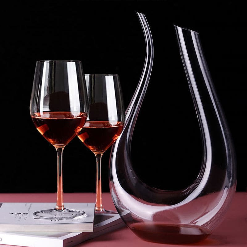 Decanter de Vinho Recipiente de Vidro Cisne Decantador Homedec