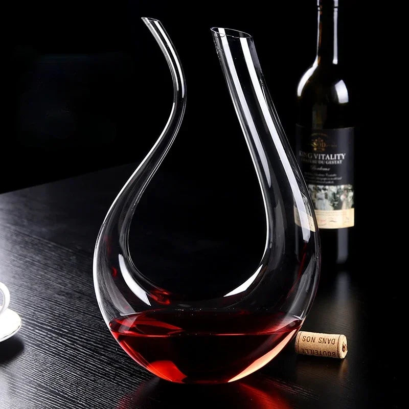 Decanter de Vinho Recipiente de Vidro Cisne Decantador Homedec