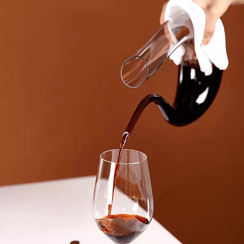 Decanter de Vinho Recipiente de Vidro Cisne Decantador Homedec