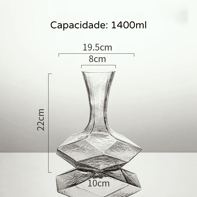 Decanter de Vinho Whisky Vidro Criativo Bar em Casa Homedec