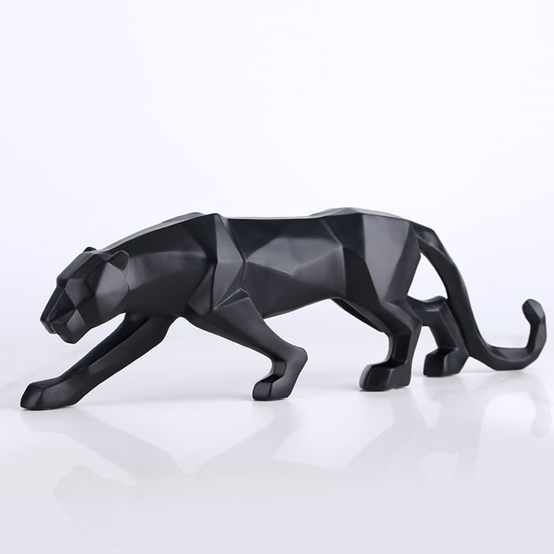 Decoração de Mesa de Resina Estátua Leopardo Homedec