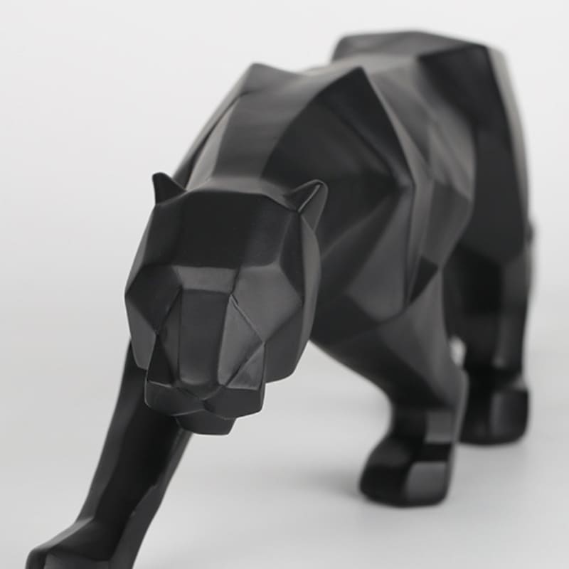 Decoração de Mesa de Resina Estátua Leopardo Homedec