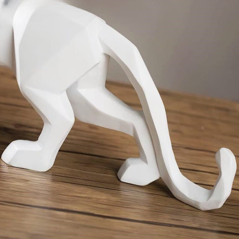 Decoração de Mesa de Resina Estátua Leopardo Homedec