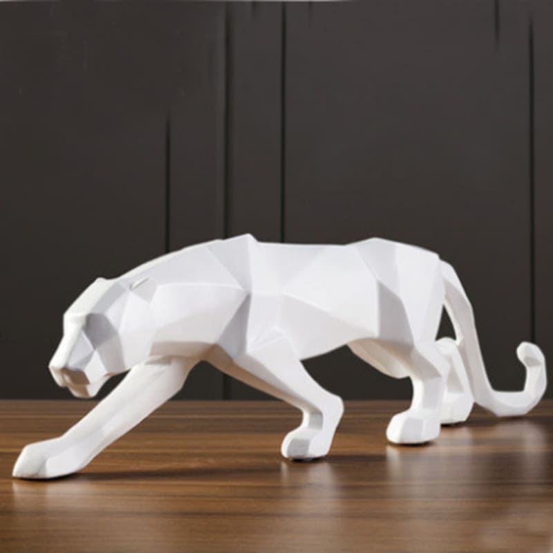Decoração de Mesa de Resina Estátua Leopardo Homedec