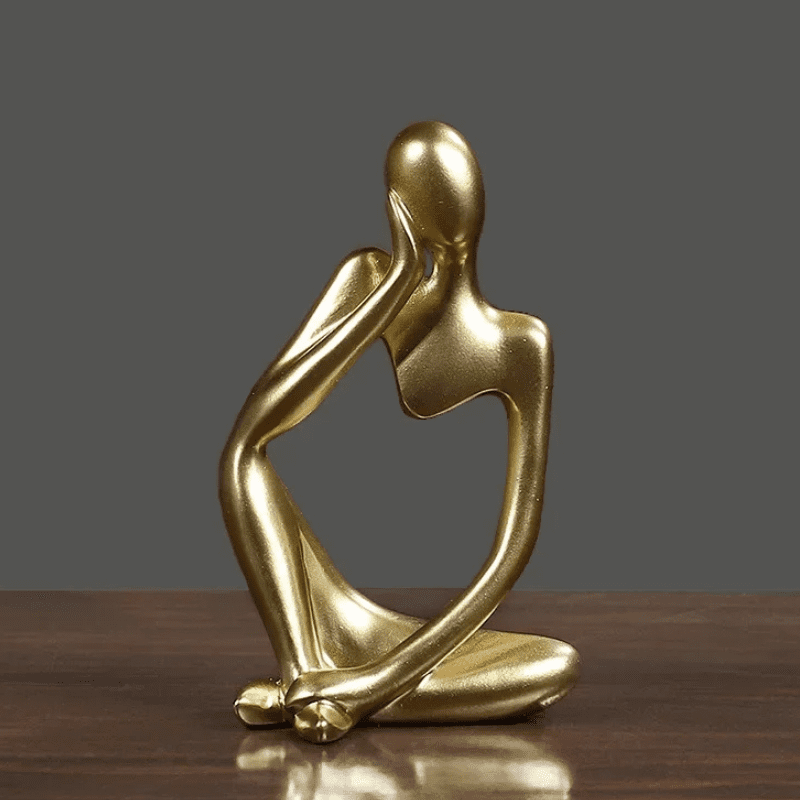Decoração de Mesa Resina Escultura Estátua Pensador Homedec