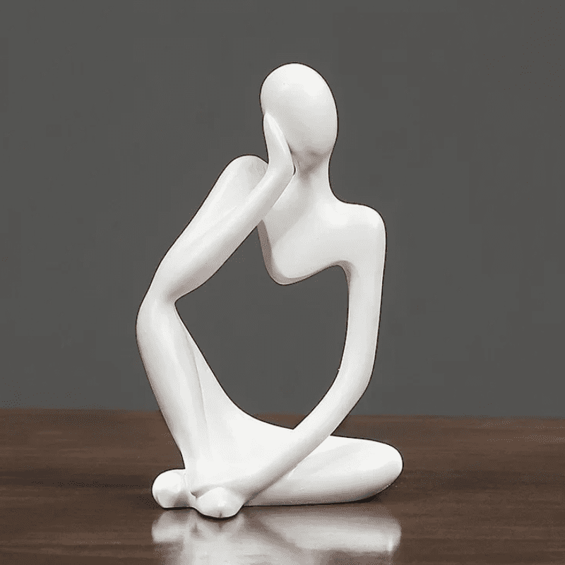 Decoração de Mesa Resina Escultura Estátua Pensador Homedec