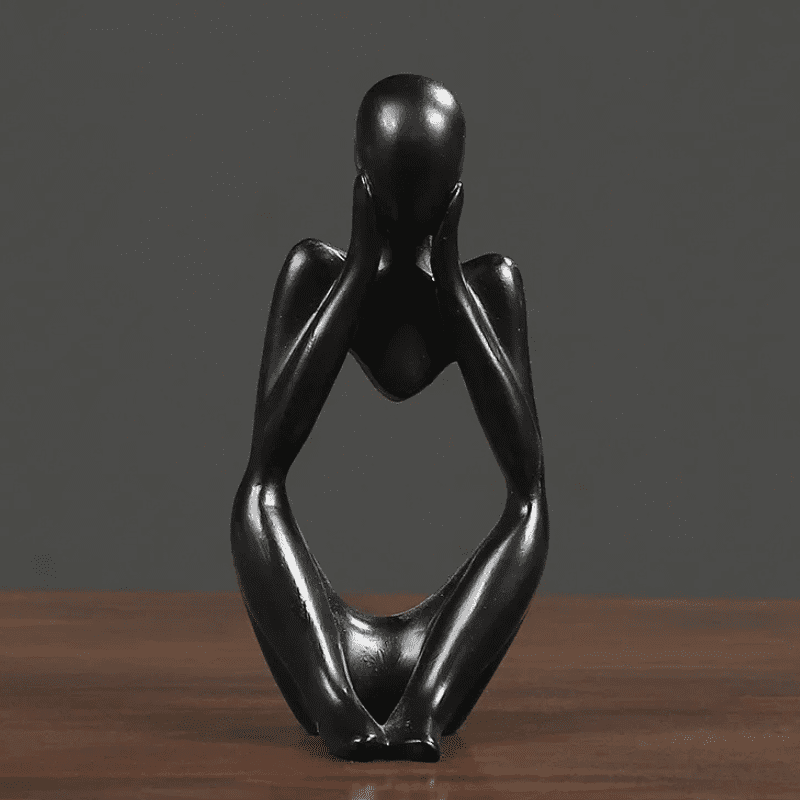 Decoração de Mesa Resina Escultura Estátua Pensador Homedec