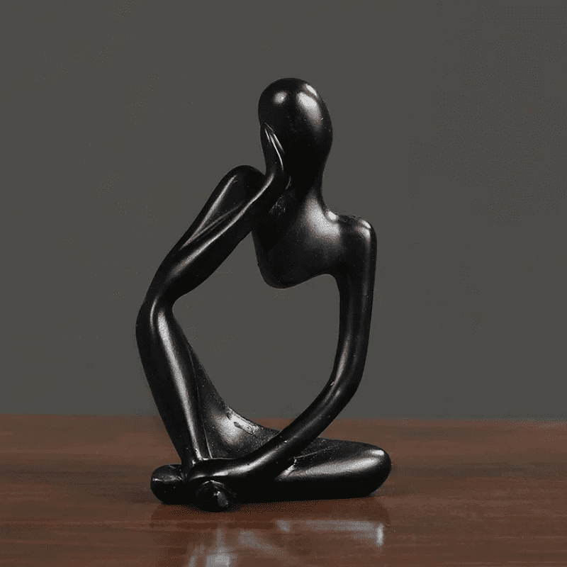 Decoração de Mesa Resina Escultura Estátua Pensador Homedec