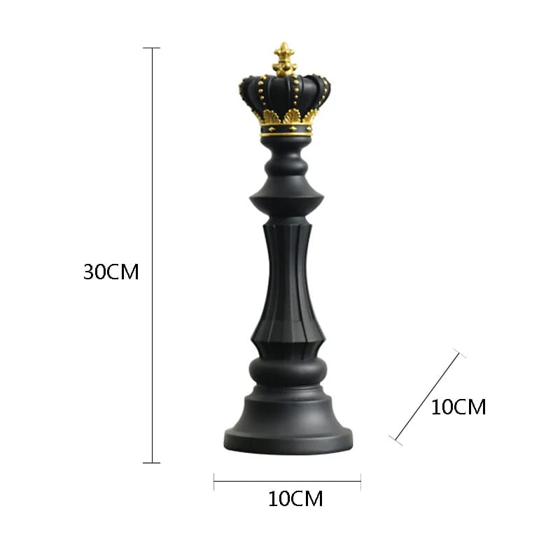 Decoração de Mesa Resina Estátua Peças de Xadrez Homedec