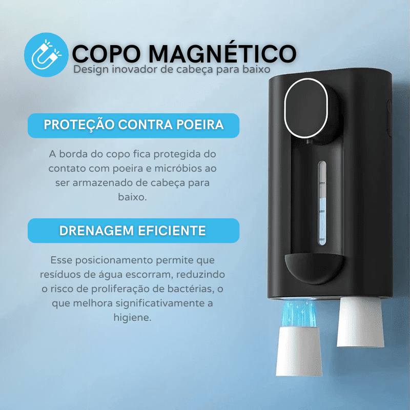 Dispenser Enxaguante Bucal Automático USB Recarregável Homedec