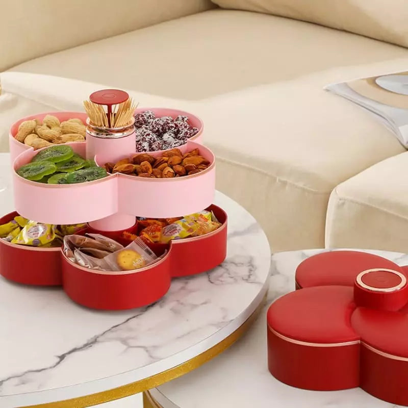 Dispenser Organizador de Alimentos Doces Frutas Giratório Homedec