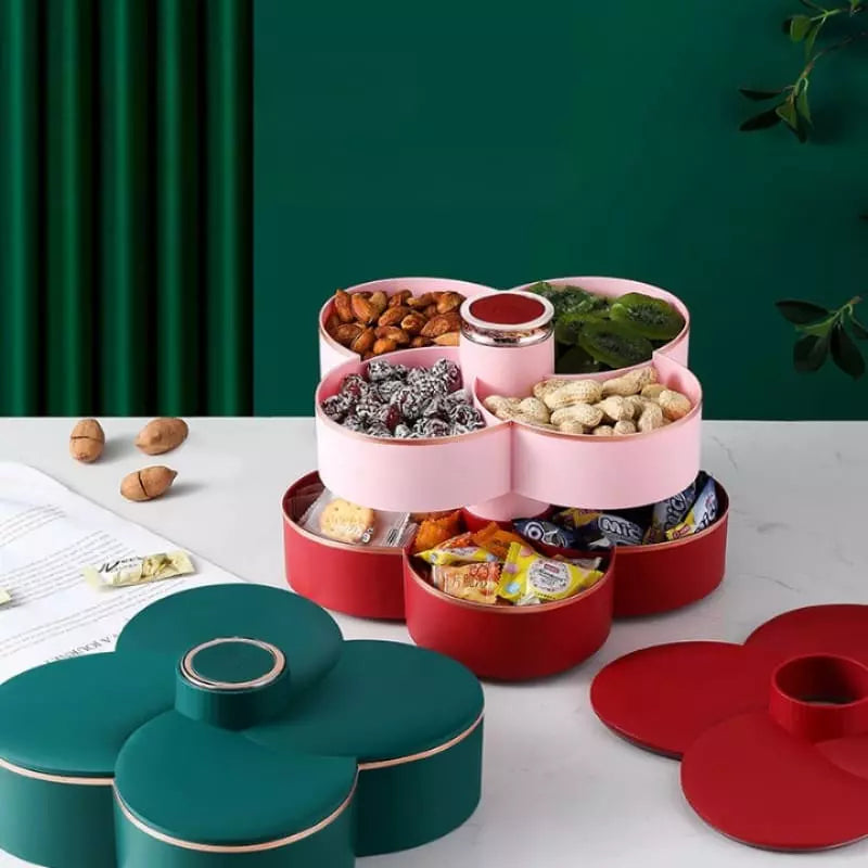 Dispenser Organizador de Alimentos Doces Frutas Giratório Homedec