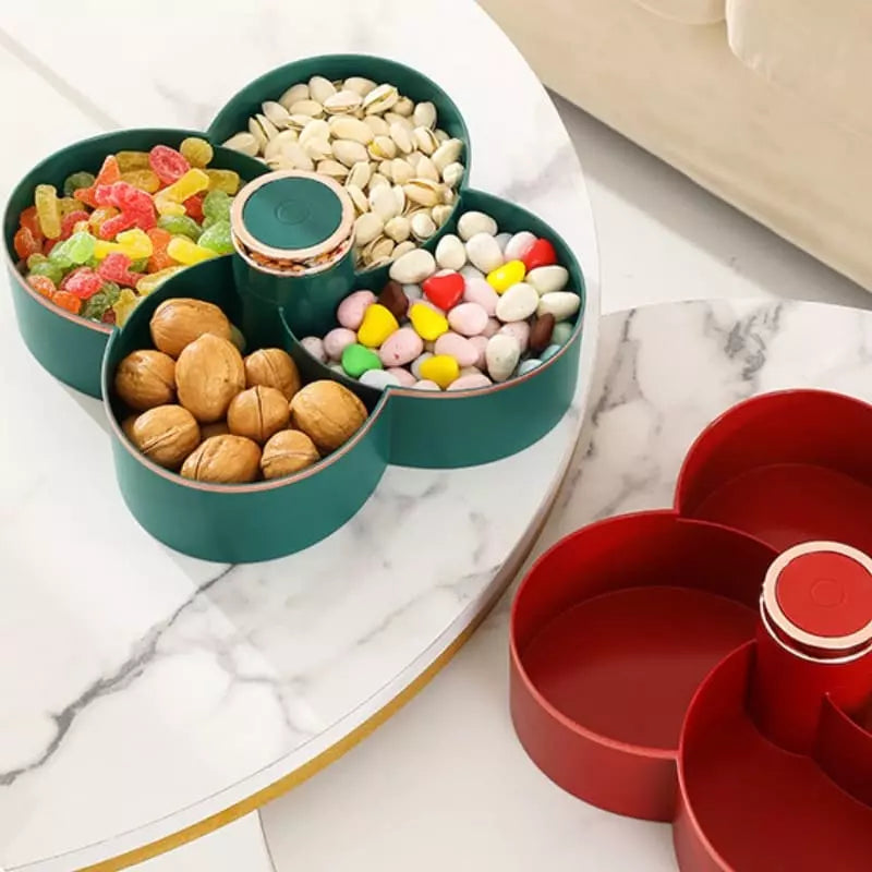 Dispenser Organizador de Alimentos Doces Frutas Giratório Homedec