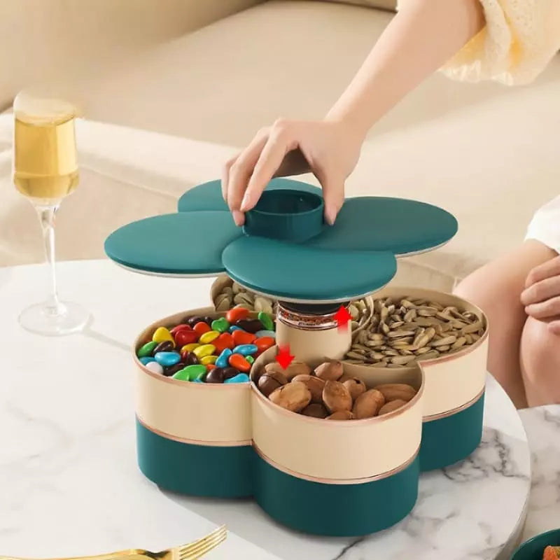 Dispenser Organizador de Alimentos Doces Frutas Giratório Homedec
