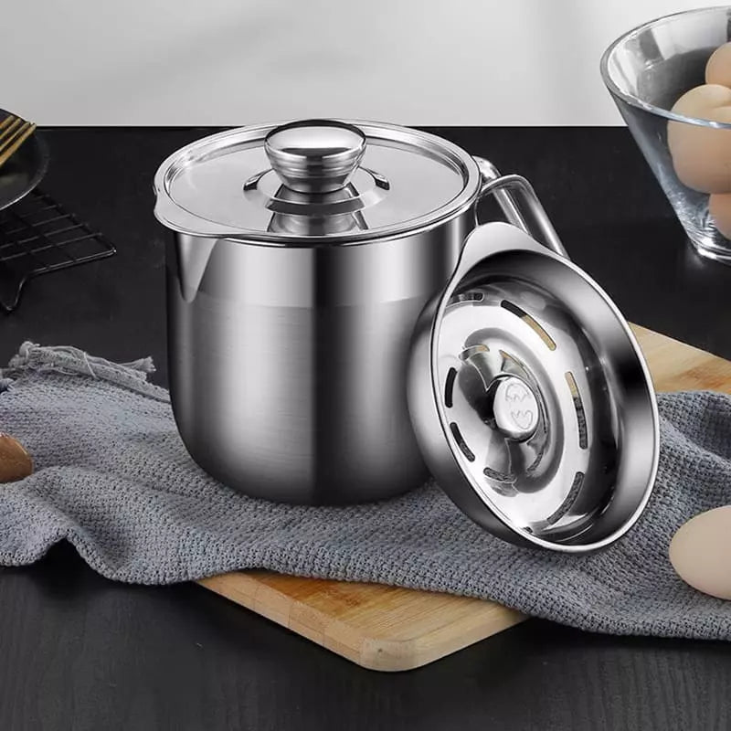 Jarra de Inox Separador de Gema com Tampa Homedec
