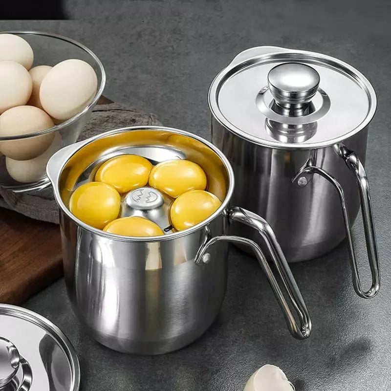 Jarra de Inox Separador de Gema com Tampa Homedec