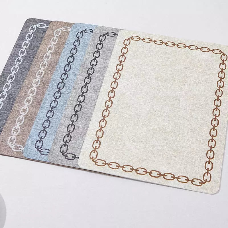 Jogo Americano Kit Descanso de Prato Quadrado Decorativo Homedec