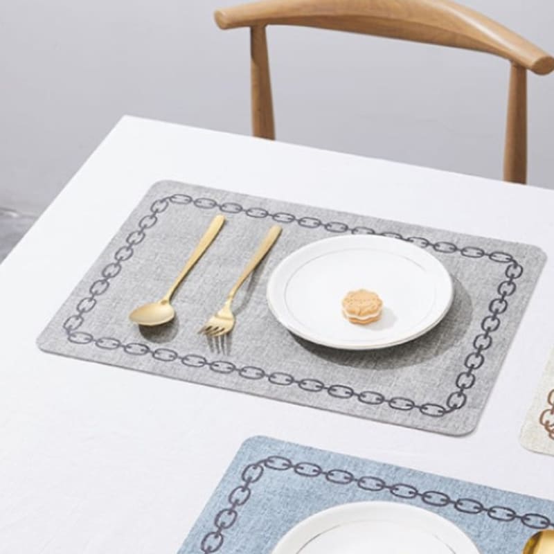 Jogo Americano Kit Descanso de Prato Quadrado Decorativo Homedec