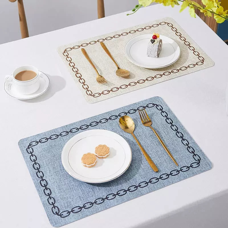 Jogo Americano Kit Descanso de Prato Quadrado Decorativo Homedec