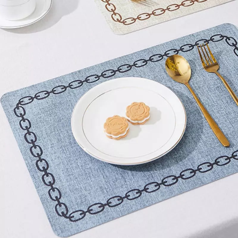 Jogo Americano Kit Descanso de Prato Quadrado Decorativo Homedec