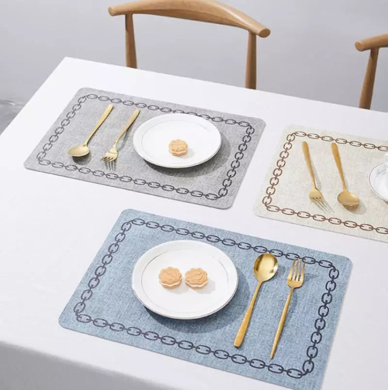 Jogo Americano Kit Descanso de Prato Quadrado Decorativo Homedec