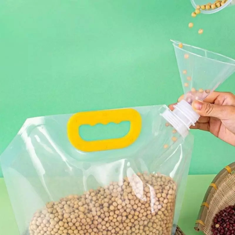 Kit 10 Sacos de Armazenamento Dispenser de Alimentos Homedec