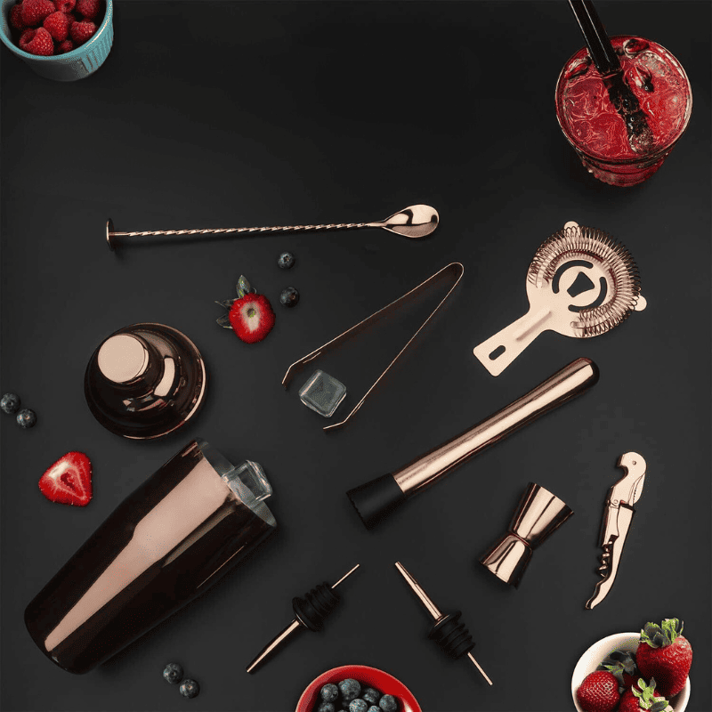 Kit Coqueteleira Inox Drinks Cocktails Bar em Casa Homedec