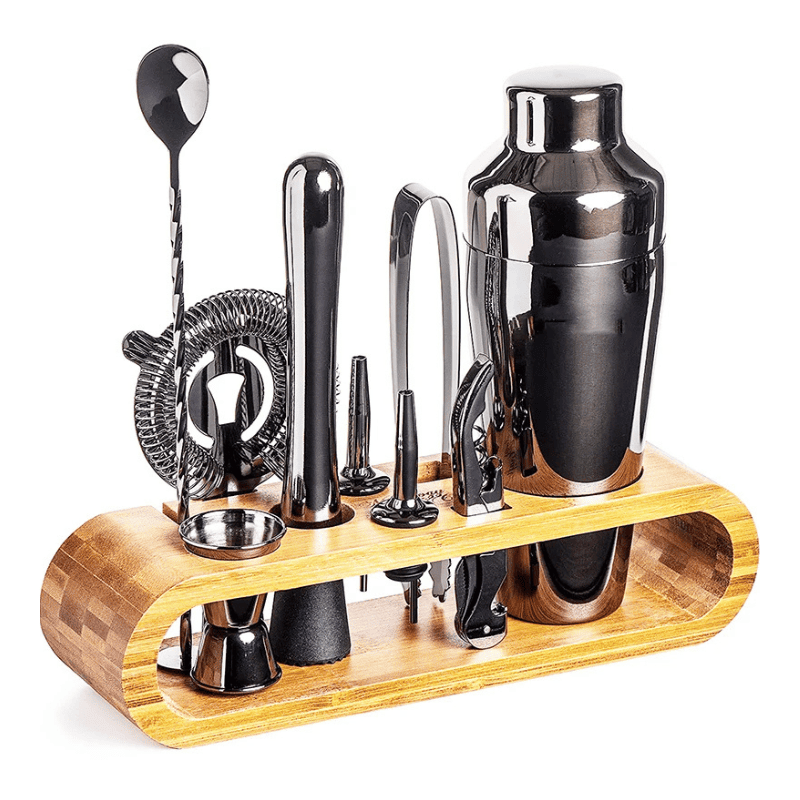 Kit Coqueteleira Inox Drinks Cocktails Bar em Casa Homedec