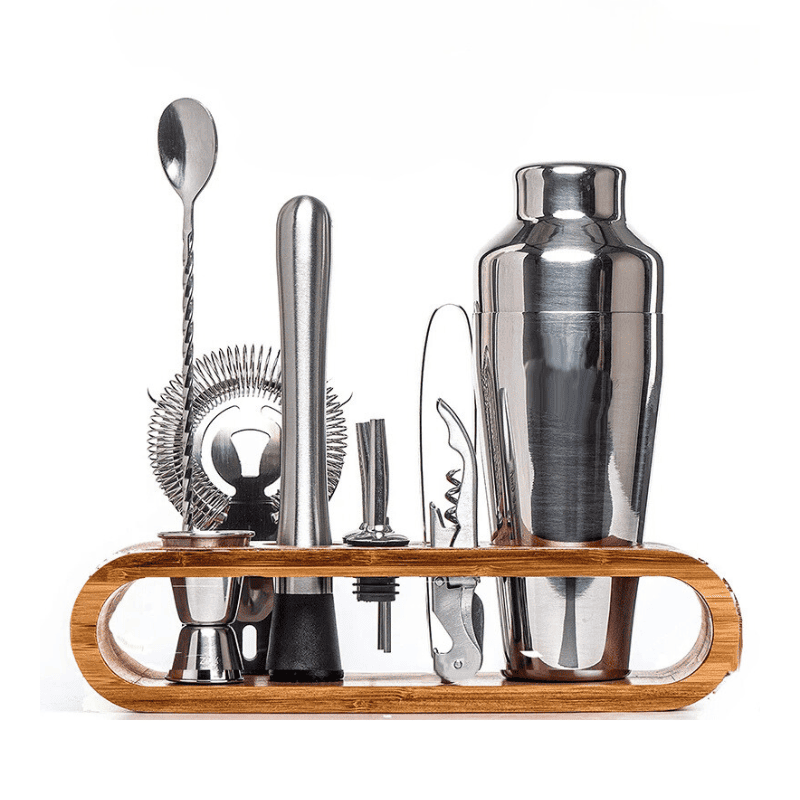 Kit Coqueteleira Inox Drinks Cocktails Bar em Casa Homedec
