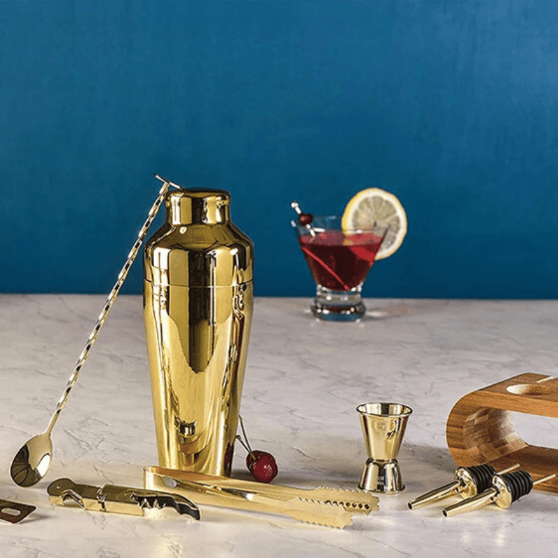 Kit Coqueteleira Inox Drinks Cocktails Bar em Casa Homedec