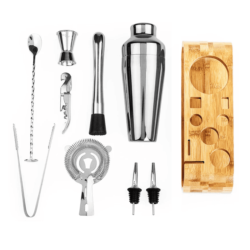 Kit Coqueteleira Inox Drinks Cocktails Bar em Casa Homedec
