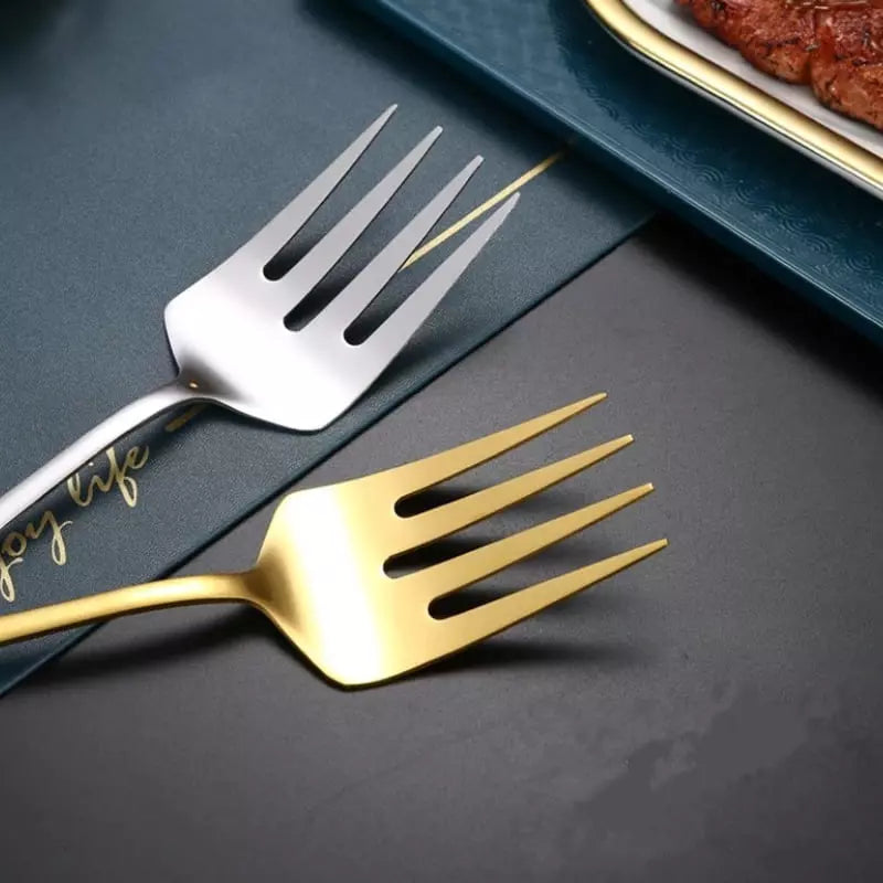 Kit Utensílios de Cozinha 6 Peças Inox Dourado Homedec