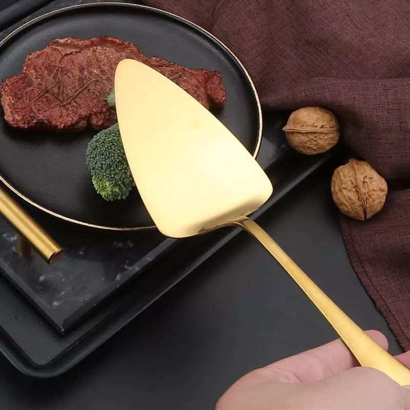 Kit Utensílios de Cozinha 6 Peças Inox Dourado Homedec
