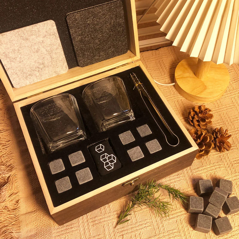 Kit Whisky Copos Cubo de Gelo Pegador Bar em Casa Homedec