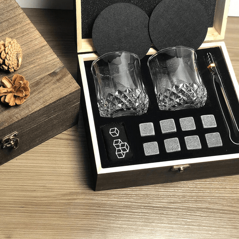 Kit Whisky Copos Cubo de Gelo Pegador Bar em Casa Homedec