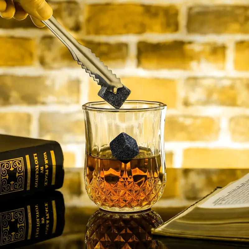 Kit Whisky Copos Cubo de Gelo Pegador Bar em Casa Homedec