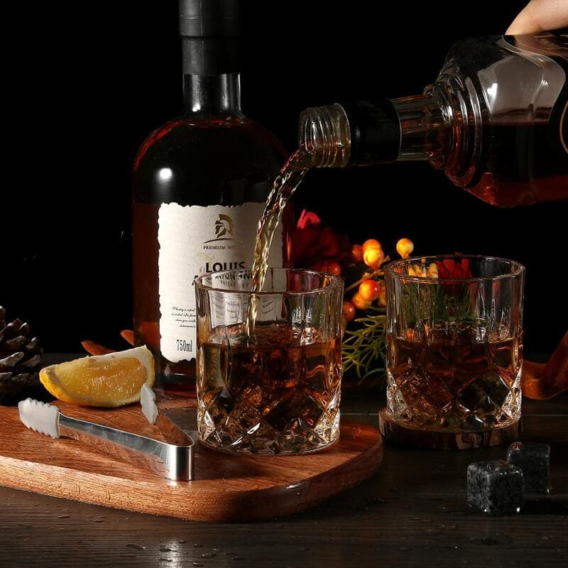Kit Whisky Copos Cubo de Gelo Pegador Bar em Casa Homedec