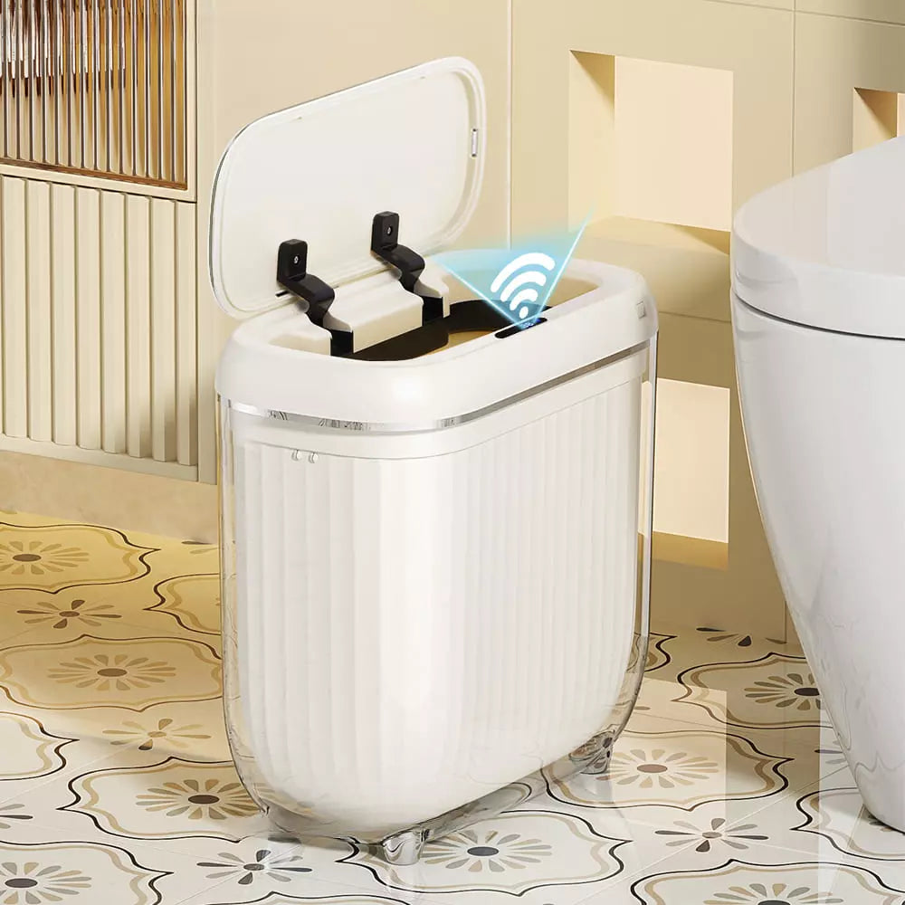 Lixeira para Banheiro e Cozinha Acrílico Automática Sensor Homedec