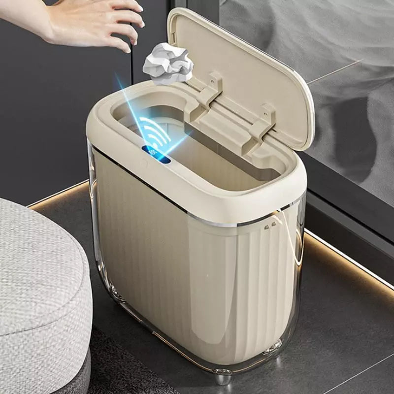 Lixeira para Banheiro e Cozinha Acrílico Automática Sensor Homedec