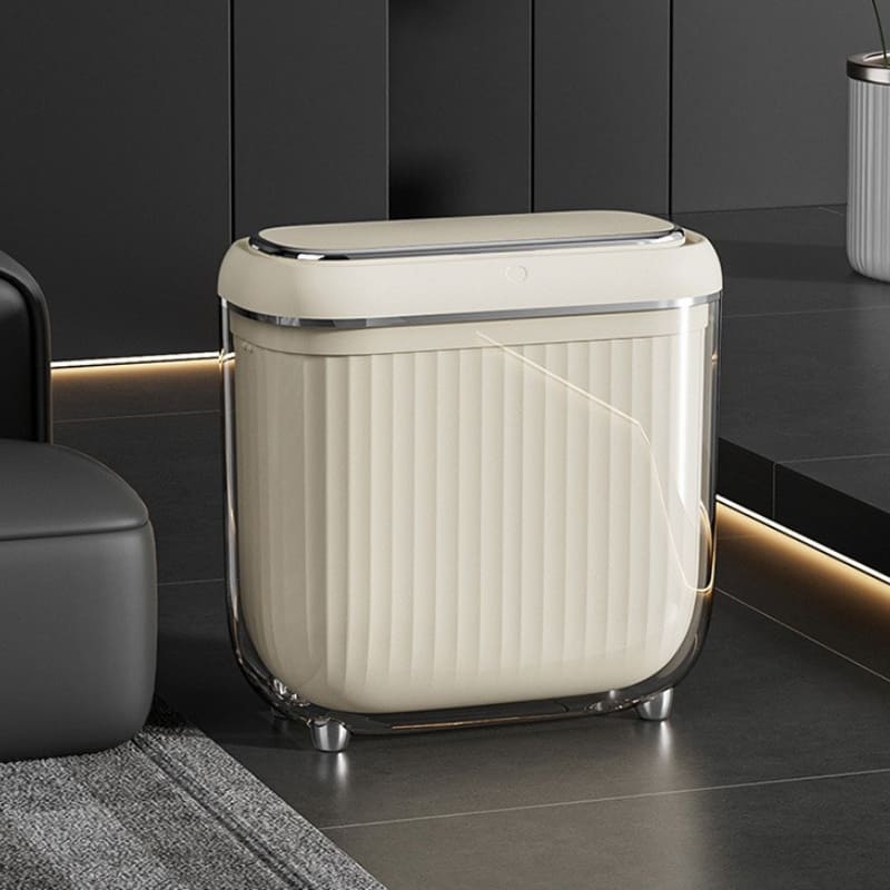 Lixeira para Banheiro e Cozinha Acrílico Automática Sensor Homedec