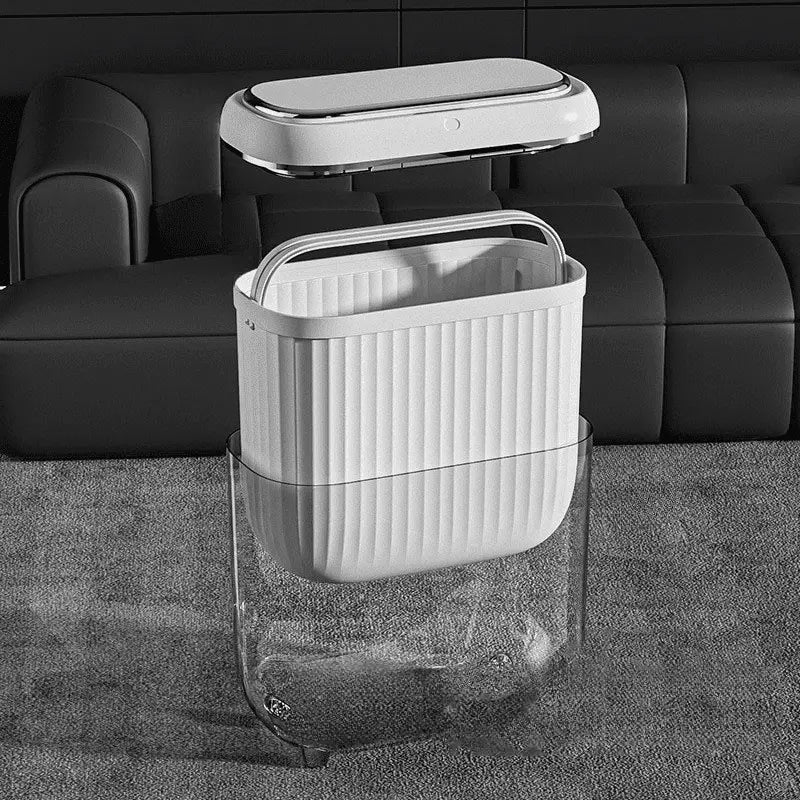 Lixeira para Banheiro e Cozinha Acrílico Automática Sensor Homedec