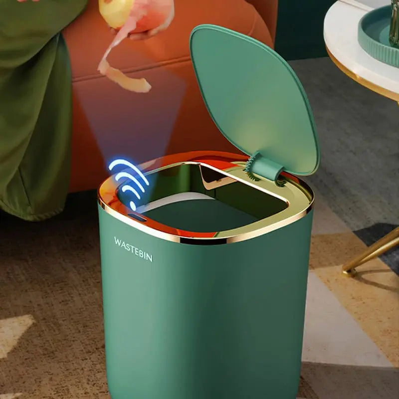 Lixeira para Banheiro e Cozinha Automática Colorida Homedec
