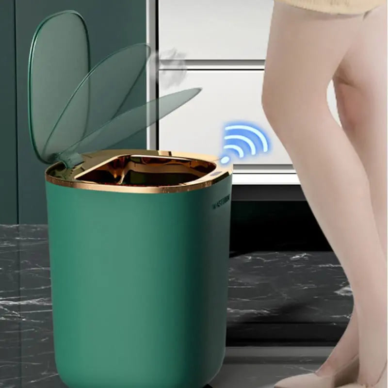 Lixeira para Banheiro e Cozinha Automática Colorida Homedec