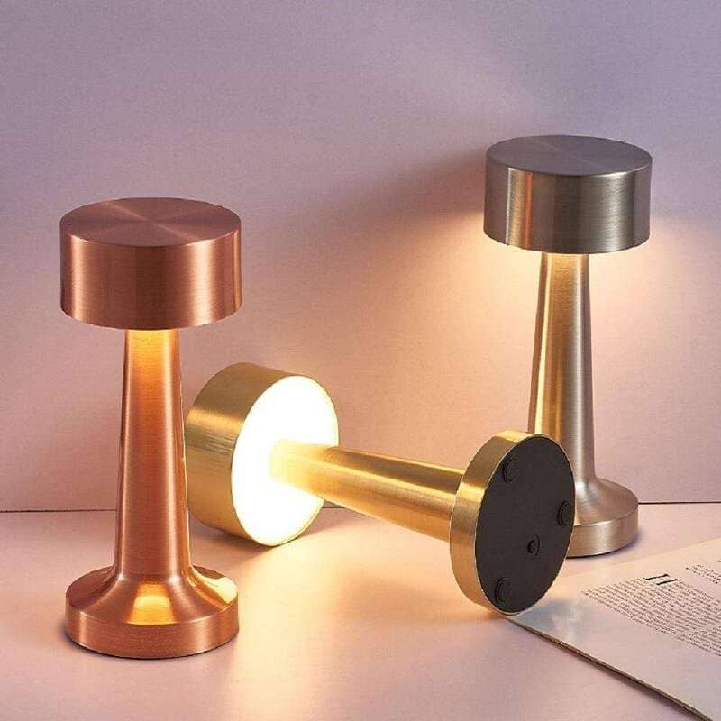 Luminária de Mesa LED Decoração Retrô Recarregável Homedec