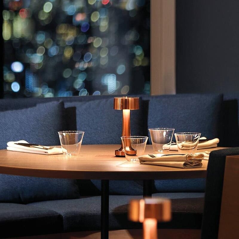 Luminária de Mesa LED Decoração Retrô Recarregável Homedec