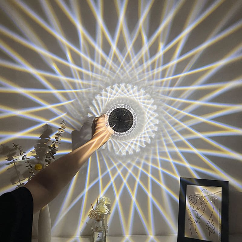 Luminária de Mesa LED Recarregável Sem Fio Cristal Homedec