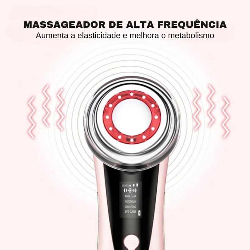 Massageador Elétrico Facial Aparelho de Massagem Multifuncional Homedec