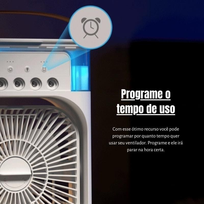 Mini Ar Condicionado Ventilador de Mesa Umidificador Homedec