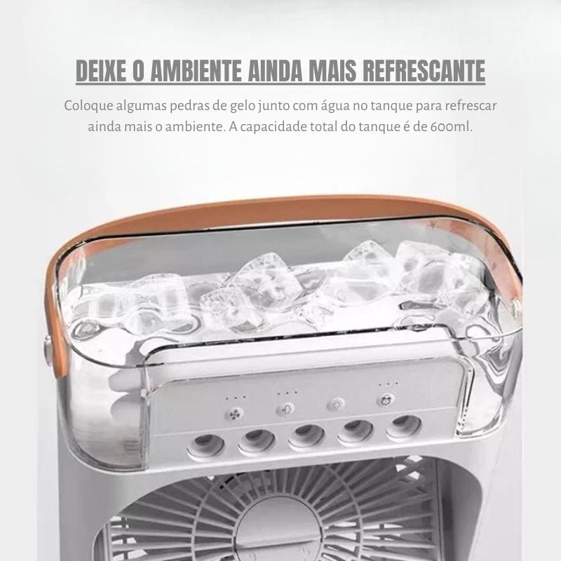 Mini Ar Condicionado Ventilador de Mesa Umidificador Homedec
